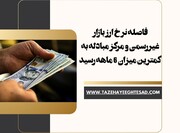 فاصله نرخ ارز بازار غیررسمی و مرکز مبادله به کمترین میزان ۶ ماهه رسید