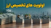 اولویت‌های تخصیص ارز